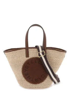 Stella McCartney    Stella Mc Cartney Raffia Shoulder Bag With Logo.