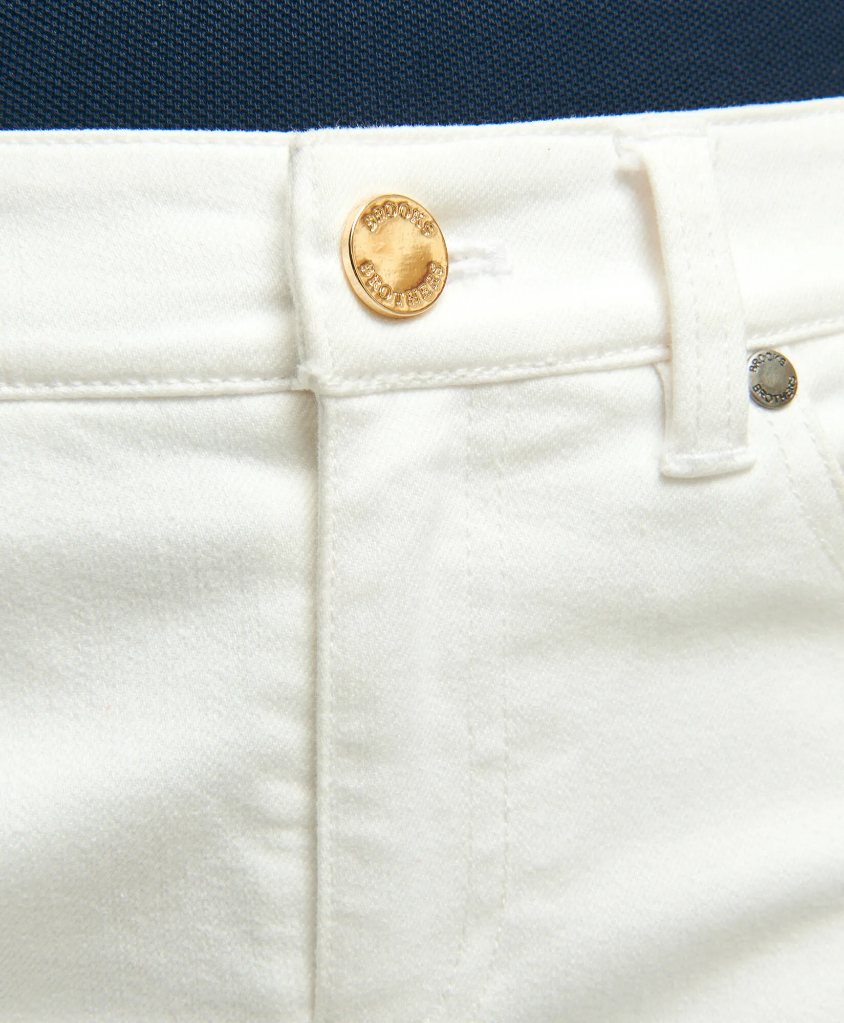 Stretch Cotton Jeans in White for Women | Brooks Brothers® UK