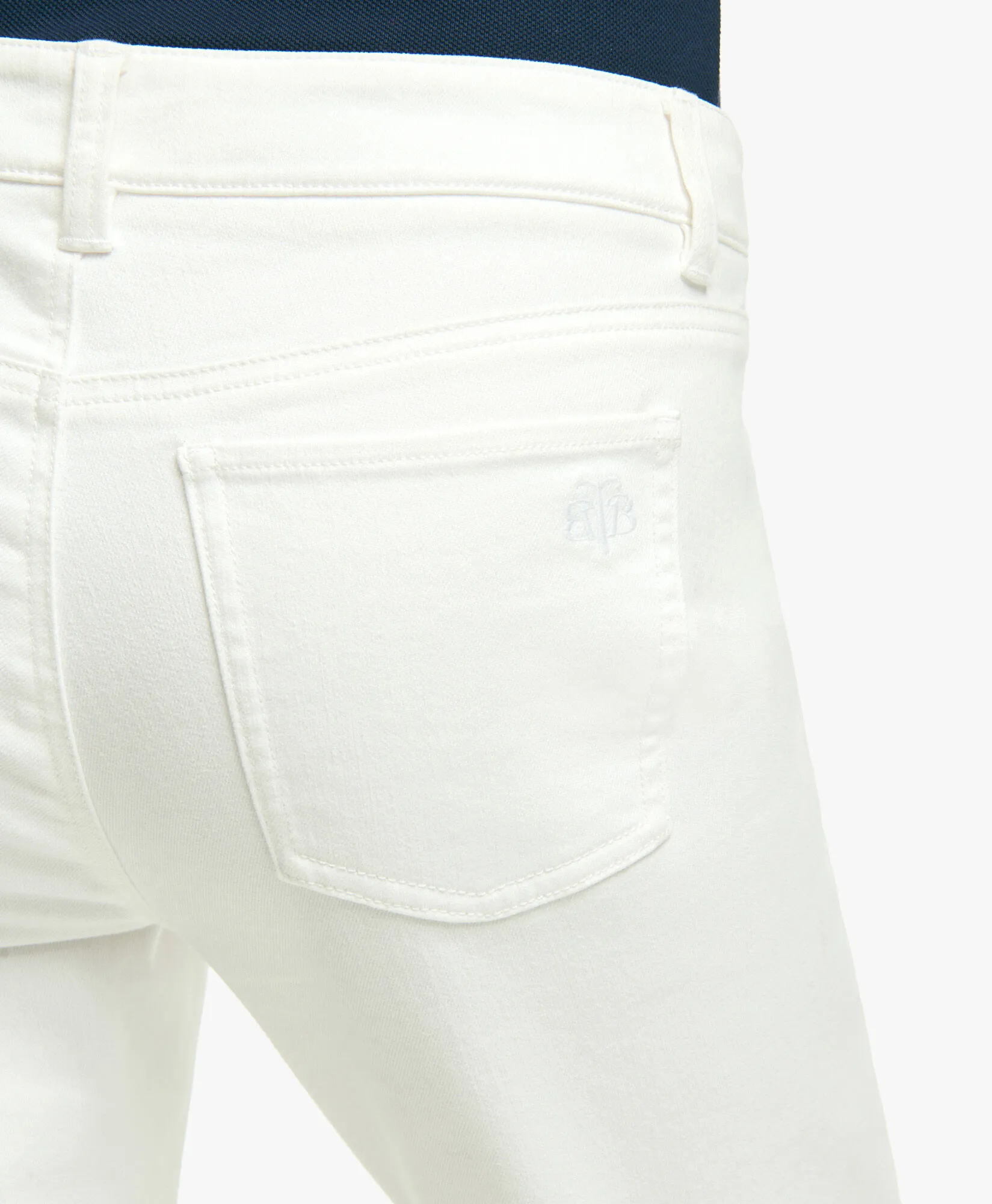 Stretch Cotton Jeans in White for Women | Brooks Brothers® UK