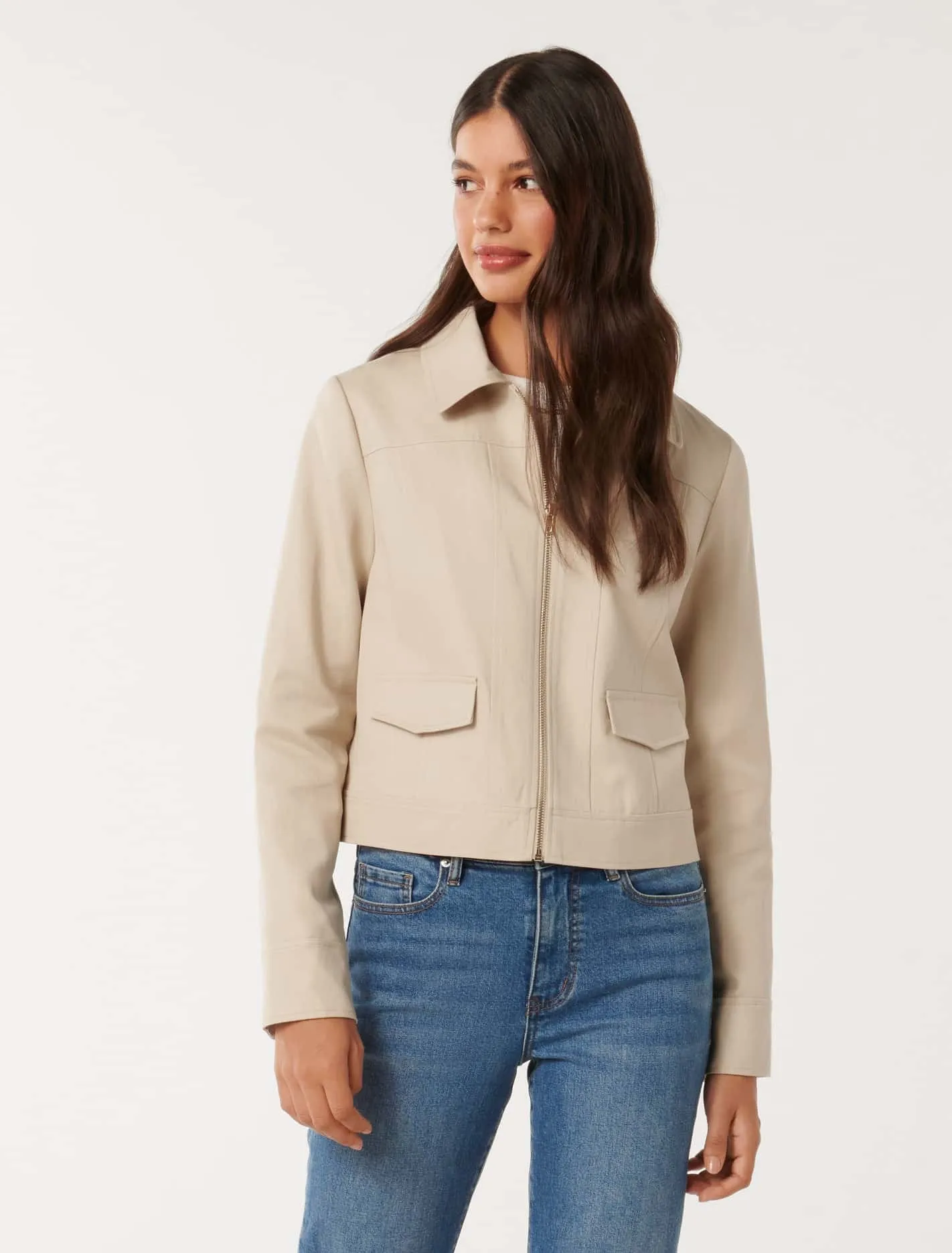 Teresa Zip-Front Jacket