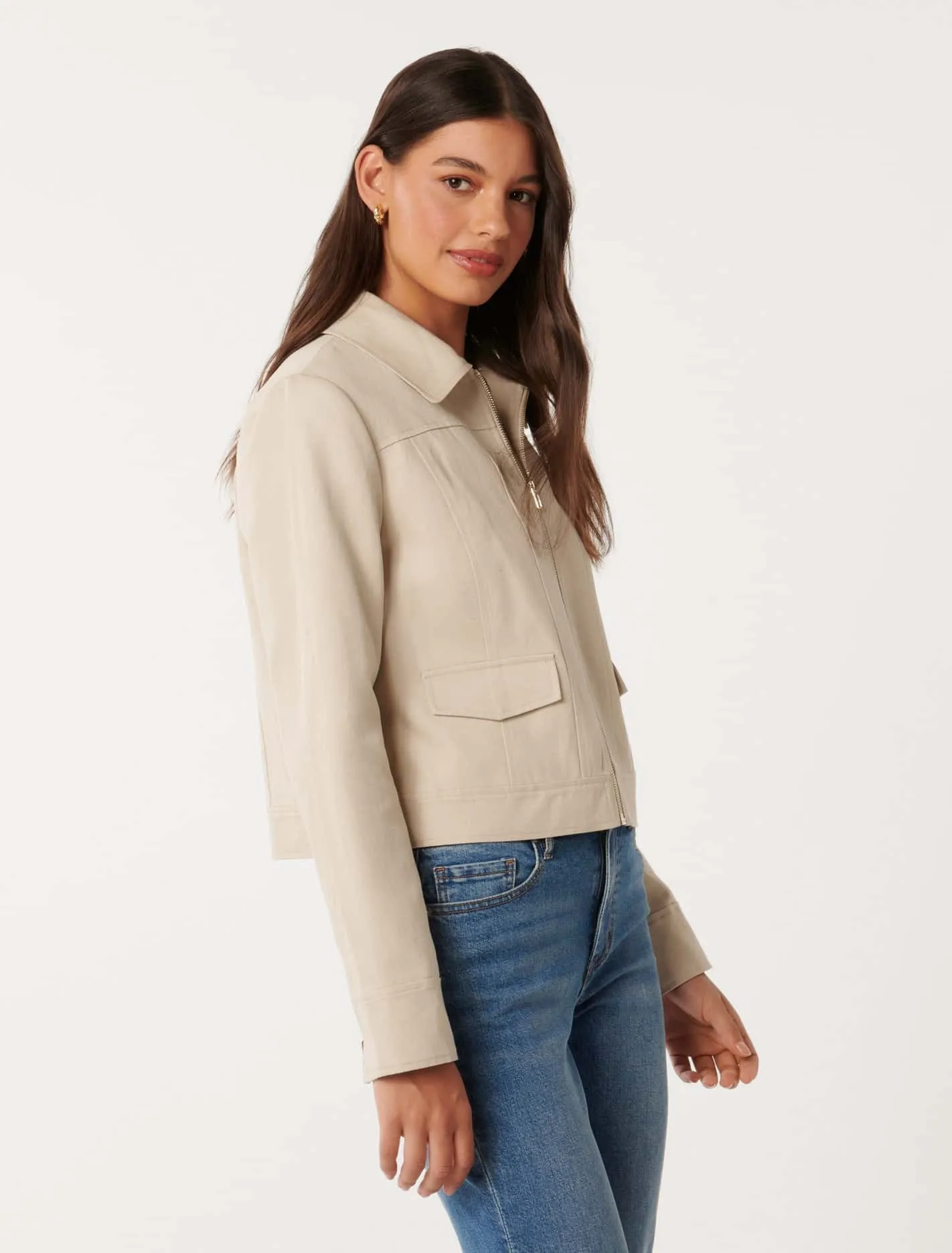 Teresa Zip-Front Jacket