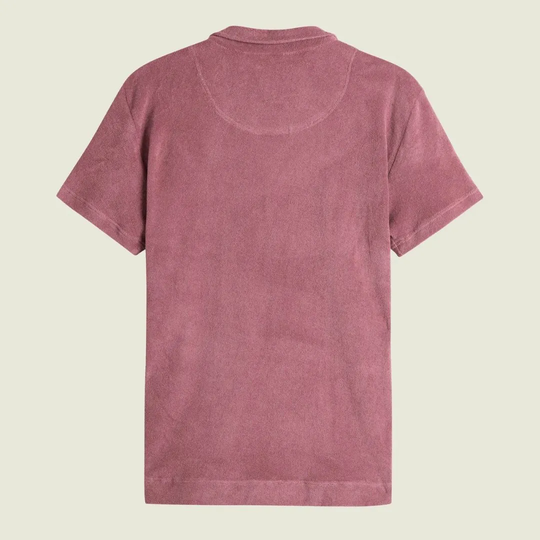 Terry Polo Shirt (Dusty Plum)