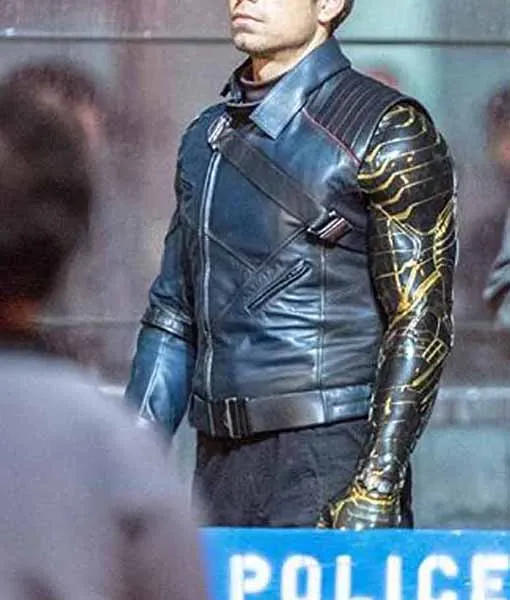 The Falcon And The Winter Soldier Sebastian Stan Leather Jacket