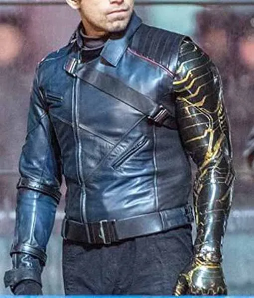 The Falcon And The Winter Soldier Sebastian Stan Leather Jacket