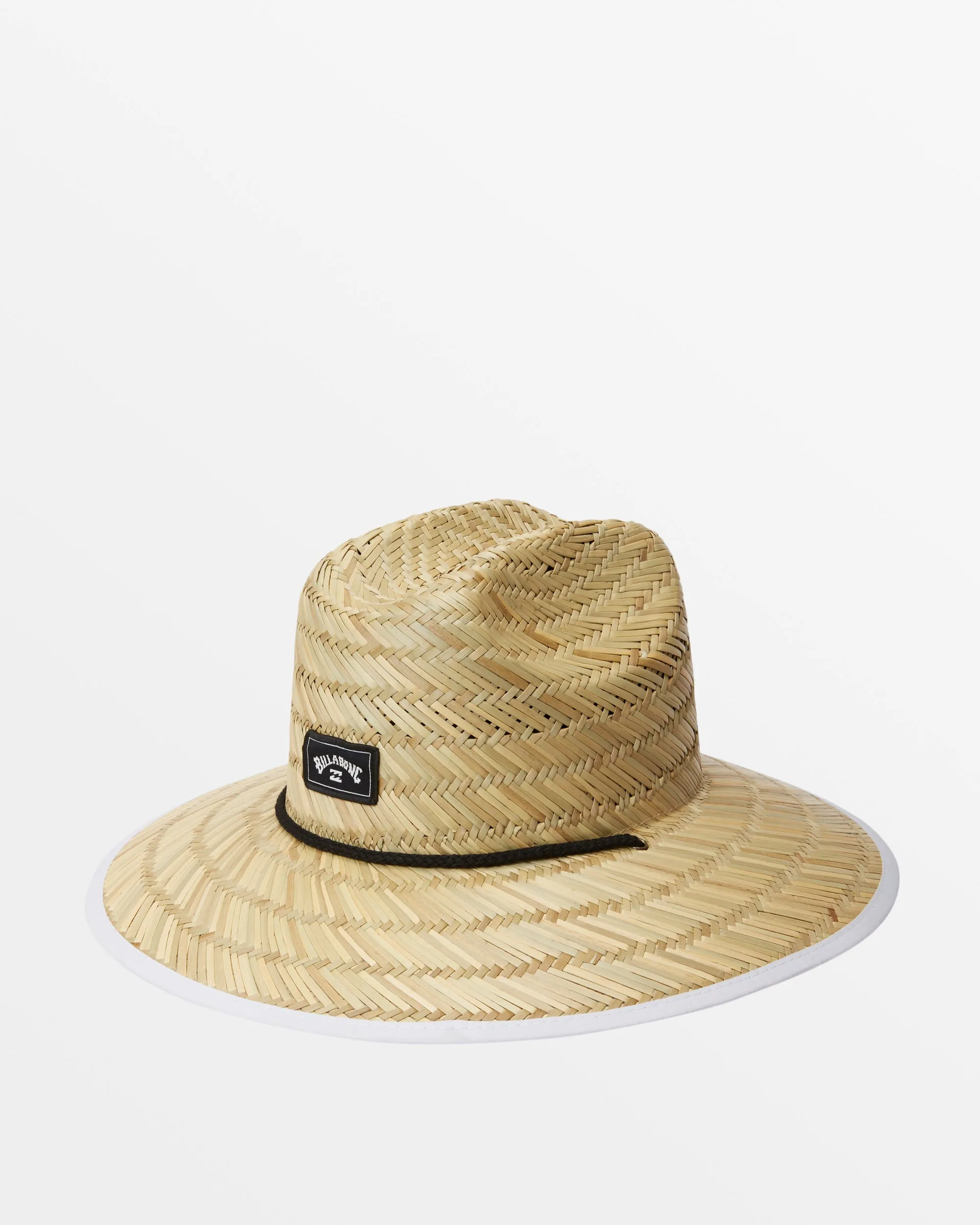 Tides Print Lifeguard Straw Hat - Bay Blue