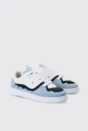 Tonal Chunky Trainers In Blue | boohooMAN UK