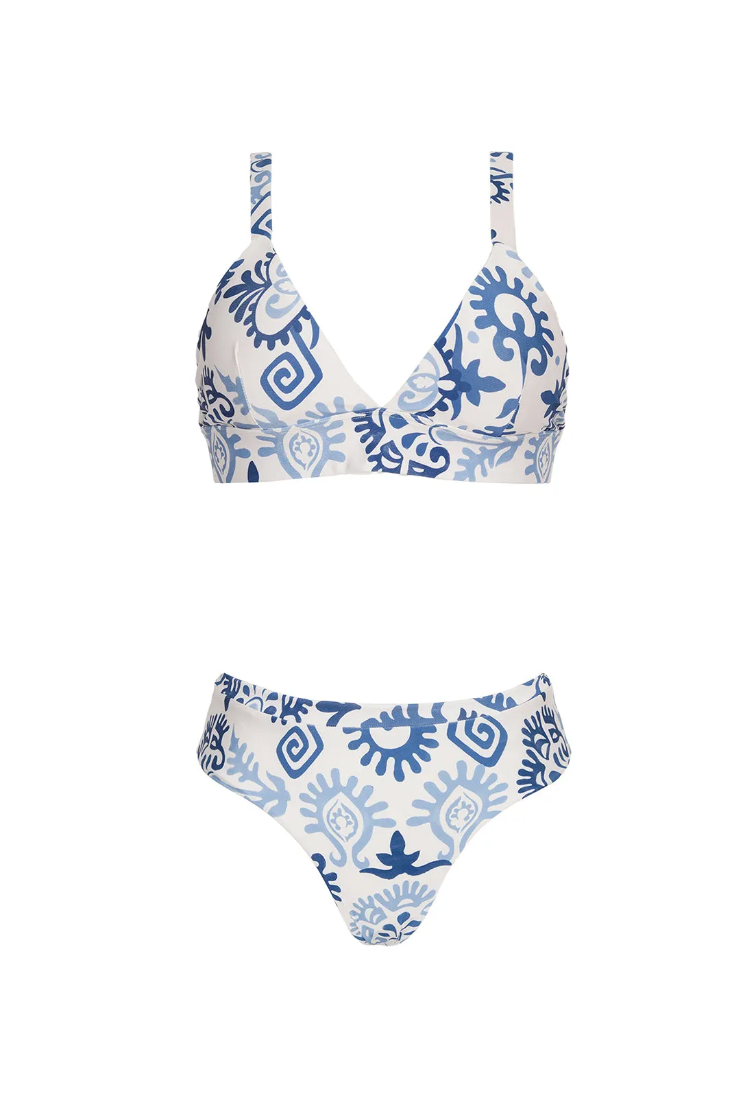 Top De Bikini Eri Lena & Bottom De Bikini Trisha Lena & Pareo Navy Lena