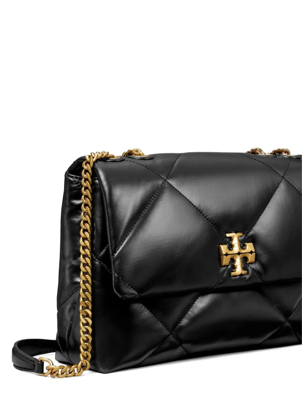 TORY BURCH Small Quilted Black Leather Shoulder Bag for Women, SS24