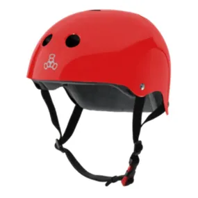 Triple 8 Red Gloss Helmet - Certified