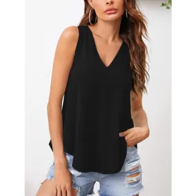 V-Neck Wide Strap Tank