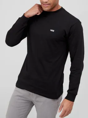 Vans Left Chest Hit Long Sleeve T-Shirt - Black/White