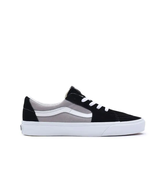 Vans Unisex Sk8 Low Trainer | Black/Grey VN0009QR2B61 at kular fashion