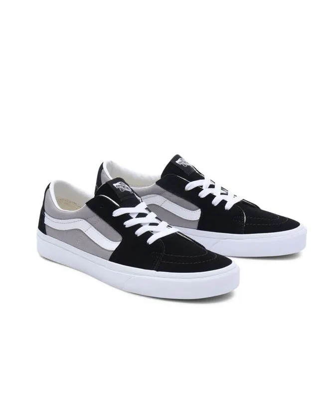 Vans Unisex Sk8 Low Trainer | Black/Grey VN0009QR2B61 at kular fashion