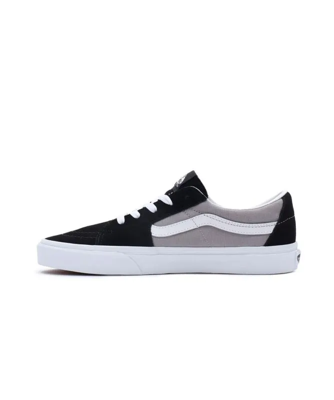 Vans Unisex Sk8 Low Trainer | Black/Grey VN0009QR2B61 at kular fashion