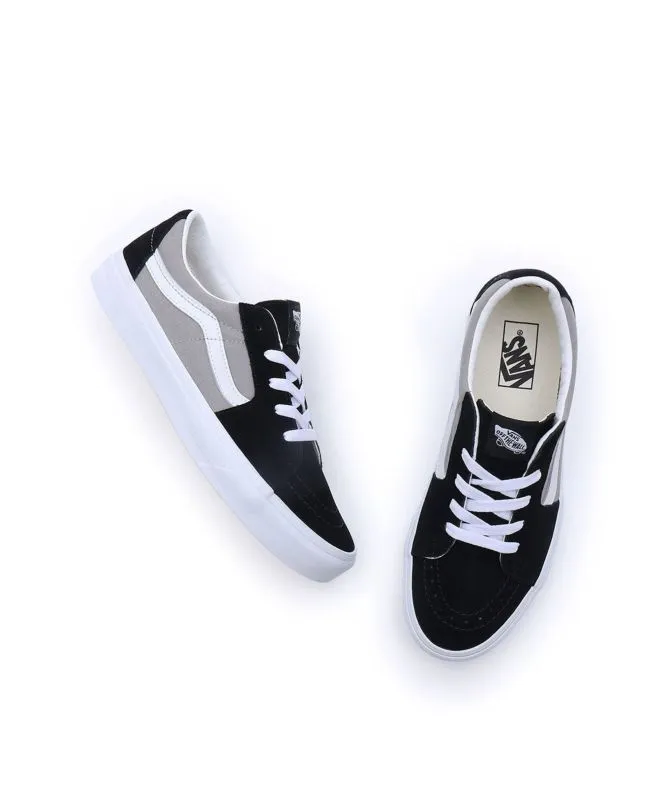 Vans Unisex Sk8 Low Trainer | Black/Grey VN0009QR2B61 at kular fashion