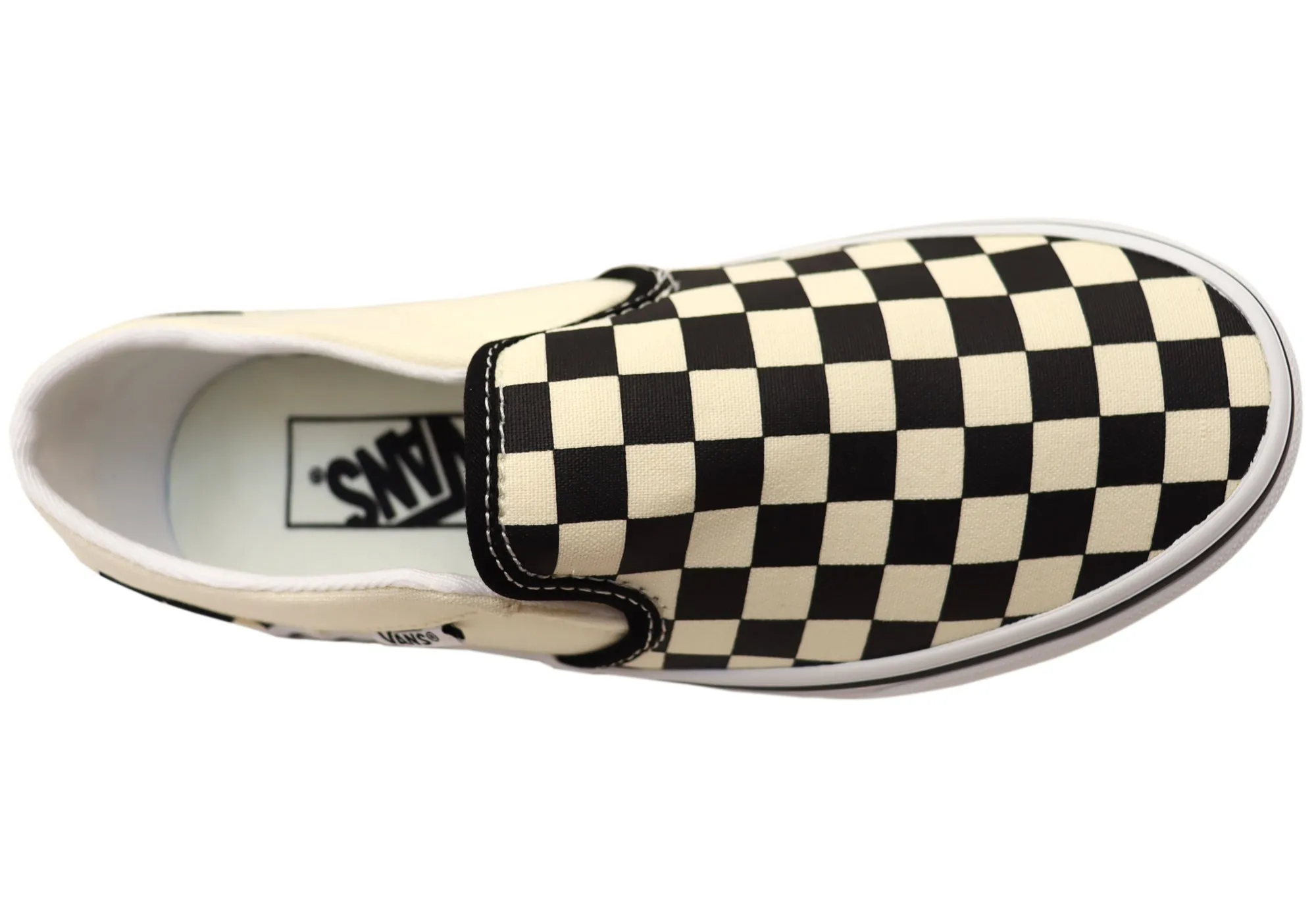 Vans Womens Comfortable Asher Checkerboard Slip On Shoes