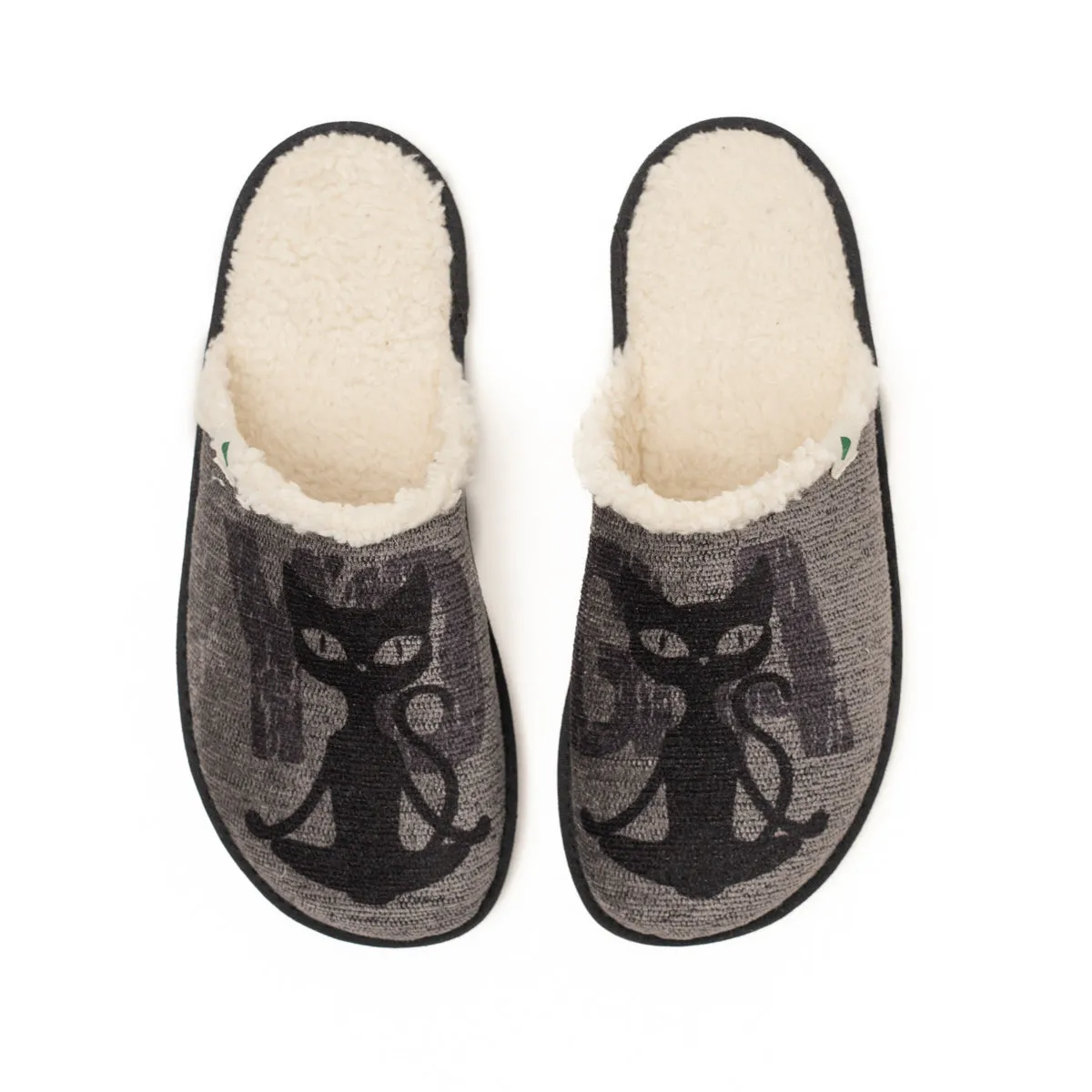 Vegan home slipper GRAY CAT SAW012