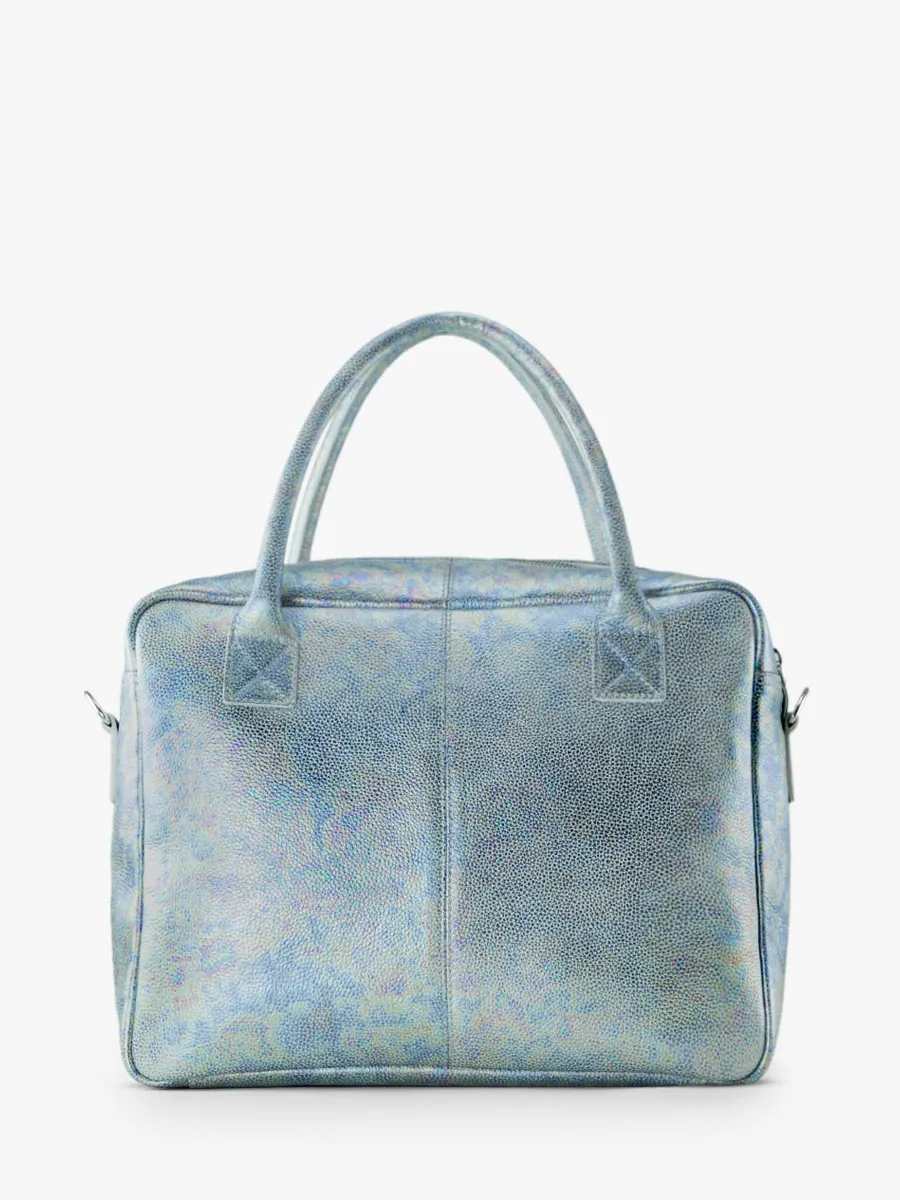 White and Holograpic Handbag for Women - LeDandy Granite | PAUL MARIUS