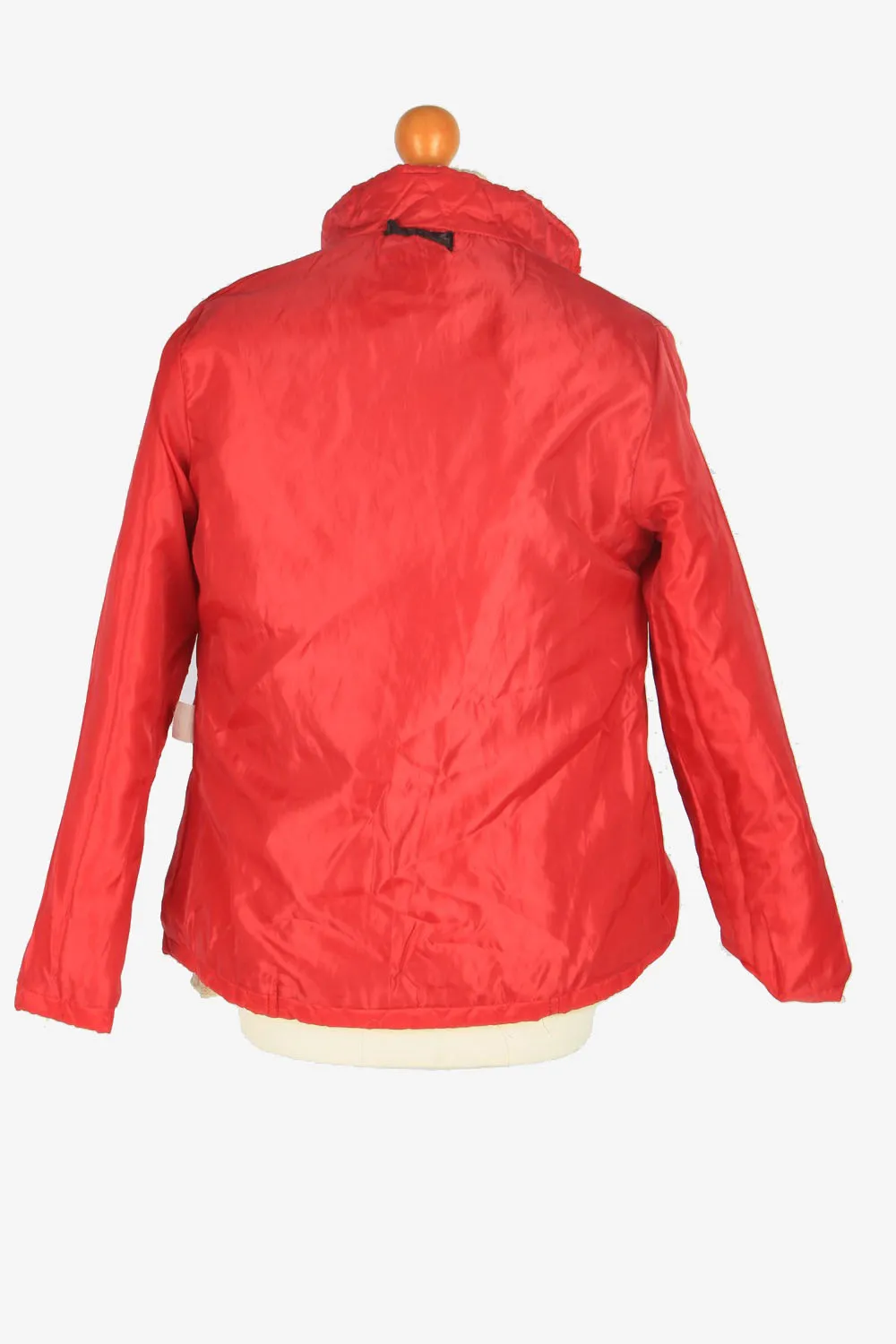 Womens Barbour Flyweight Cavalry Jacket Vintage Winter Retro Red Size S - Pepper Tree London