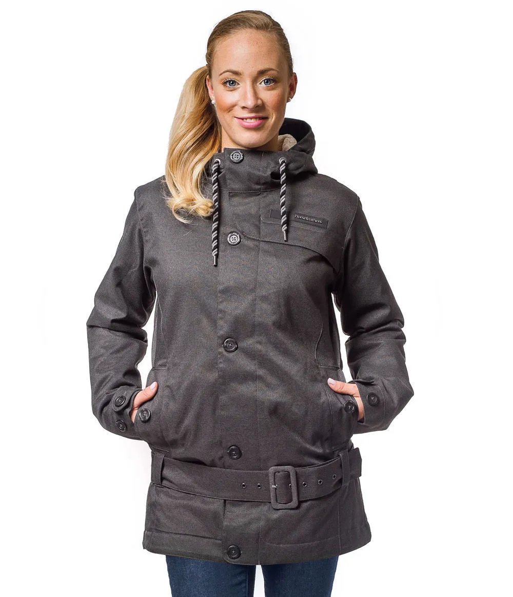 women's jacket winter HORSEFEATHERS - TRINITY - Anthracite - SW487A  -  Metal-shop