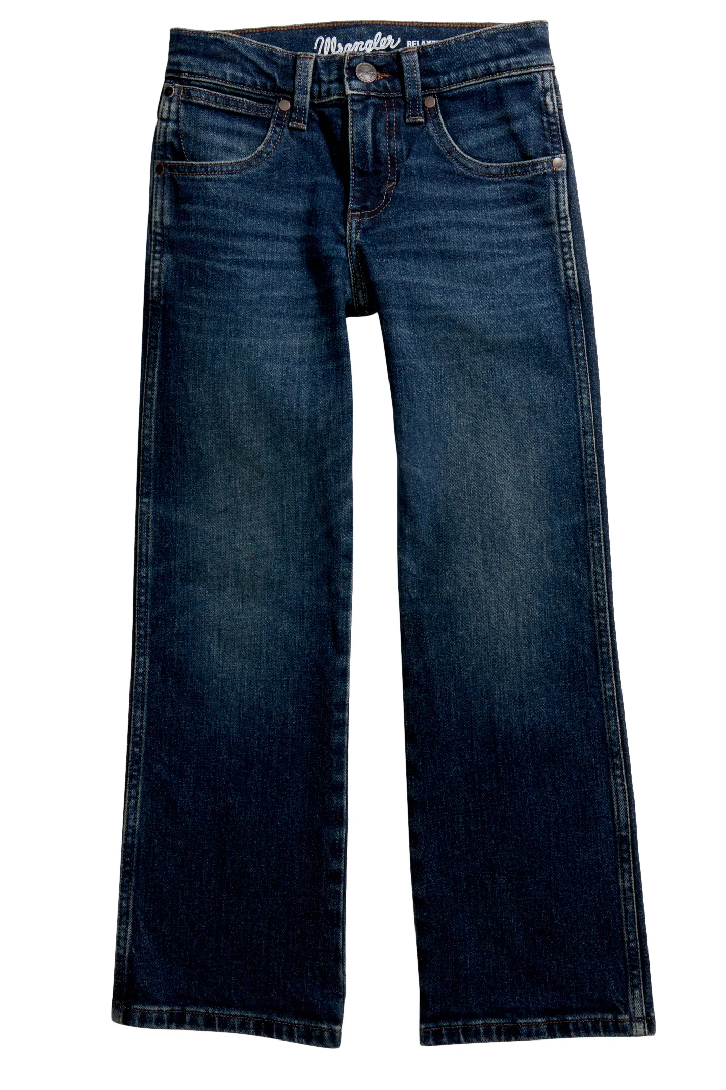 Wrangler Retro Boy's Darren Dark Wash Relaxed Boot Cut Jeans (18-20)