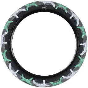 X Vans BMX Bike Tire - 16 x 2.2, Clincher, Wire, Teal Camo/Black