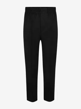 Zeco Boys School Full Elastic Pull Up Trousers in Black