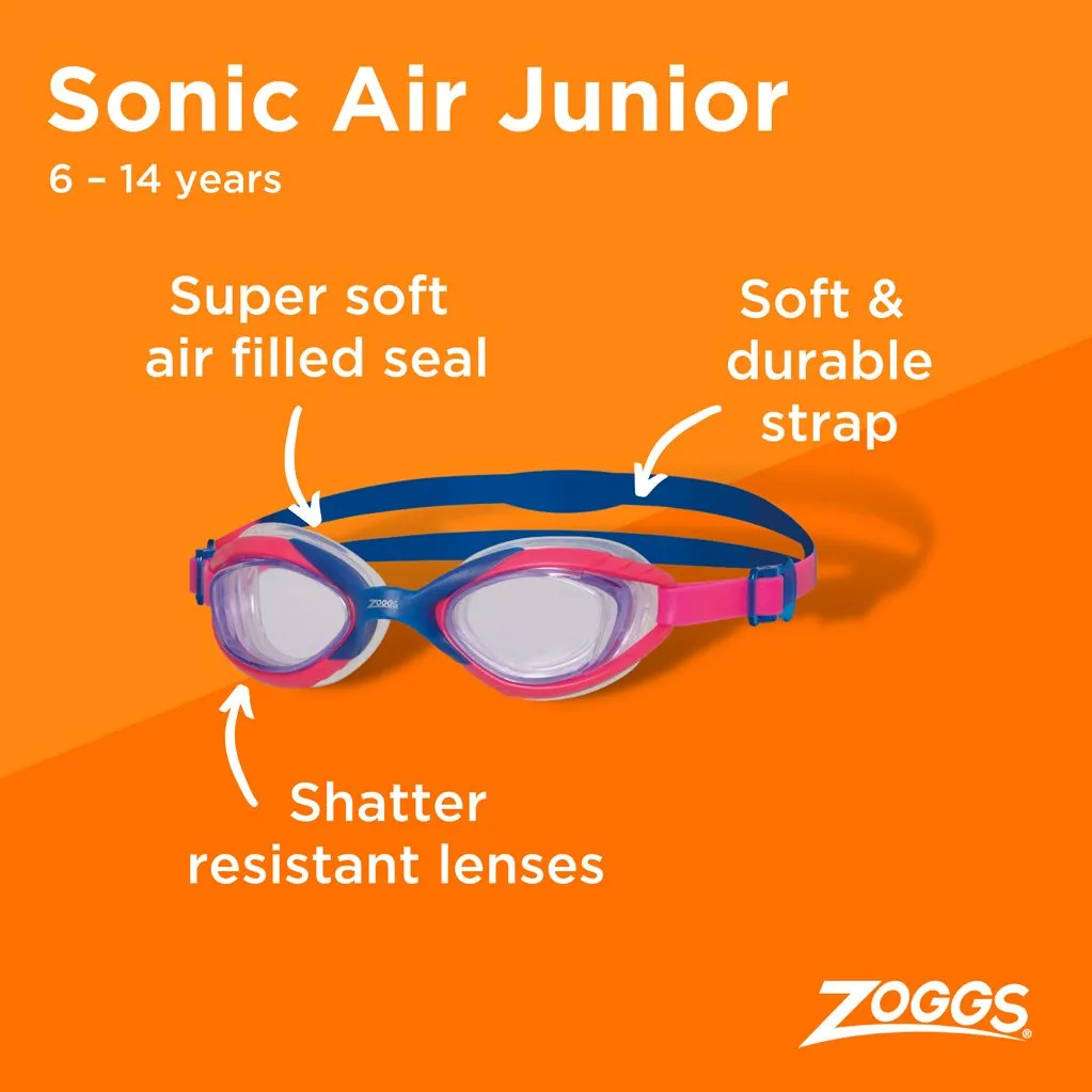 Zoggs - Sonic Air 2.0 Junior Swimming Goggles Kids blue pink